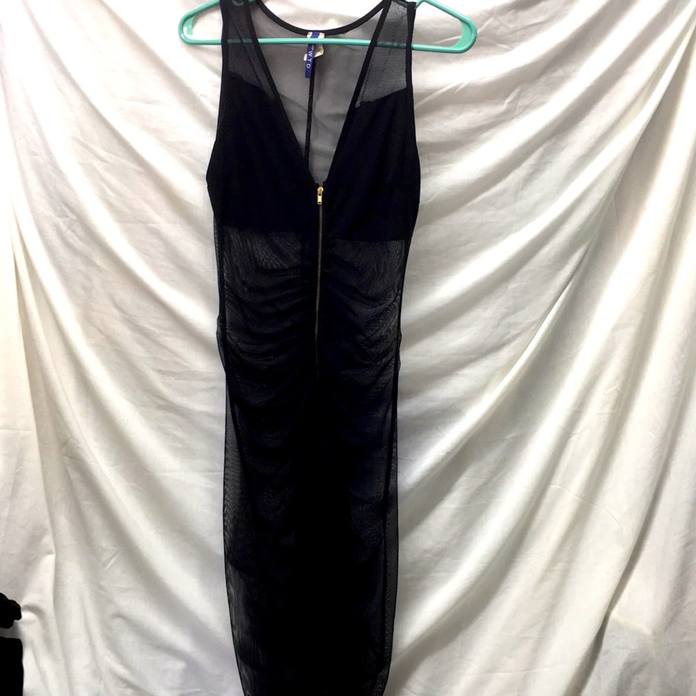 Wtd net see through dress ladies sz M